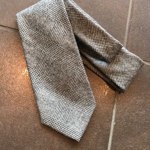 Black and White Plaid Tie Brooks Brothers